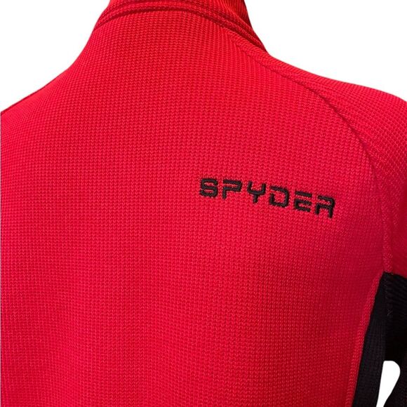 Spyder Full Zip Stryke Jacket Kids Size Large 14-16 Red and Black NWOT - Picture 3 of 11